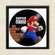 Vinyl Record Decor in a Wooden Frame Super Mario 14" 274-4-1 photo 3