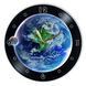 Wall Vinyl Record Clock Earth 12" 129-2-1 photo 1