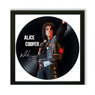 Vinyl Record Decor in a Wooden Frame Alice Cooper 14" UF-Frame-Alice Cooper-1 photo