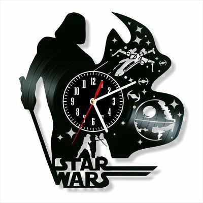 Wall Vinyl Record Clock Star Wars 12" 143-1-23 photo