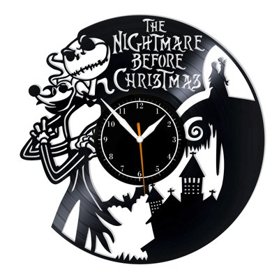 Wall Vinyl Record Clock Nightmare Before Christmas 12" Vinyl-Clock-Nightmare Before Christmas-3 photo