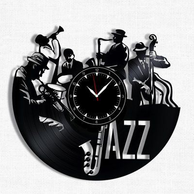 Wall Vinyl Record Clock Jazz 12" Vinyl-Clock-Jazz-1 photo