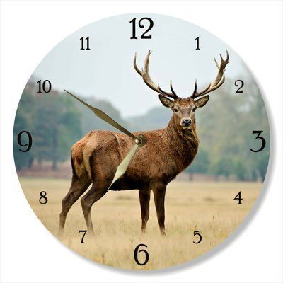 Wall Vinyl Record Clock Deer 12" 76-2-1 photo