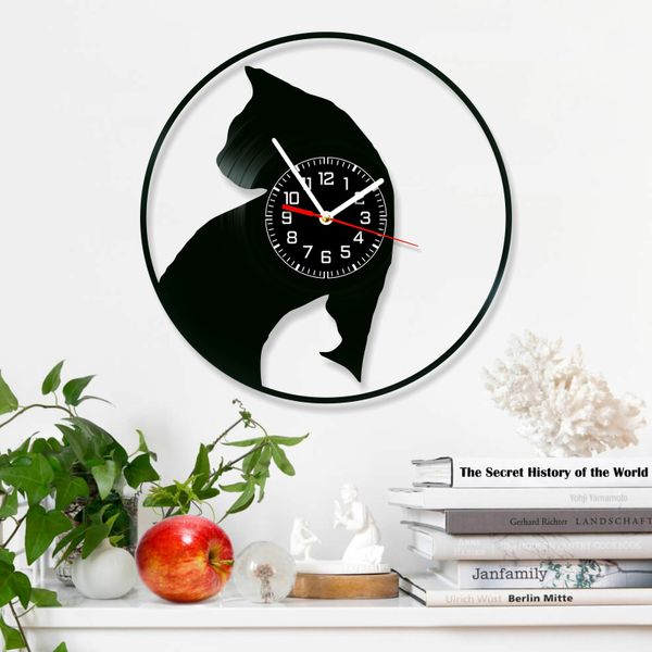 Wall Vinyl Record Clock Cats 12" Vinyl-Clock-Cats-4 photo