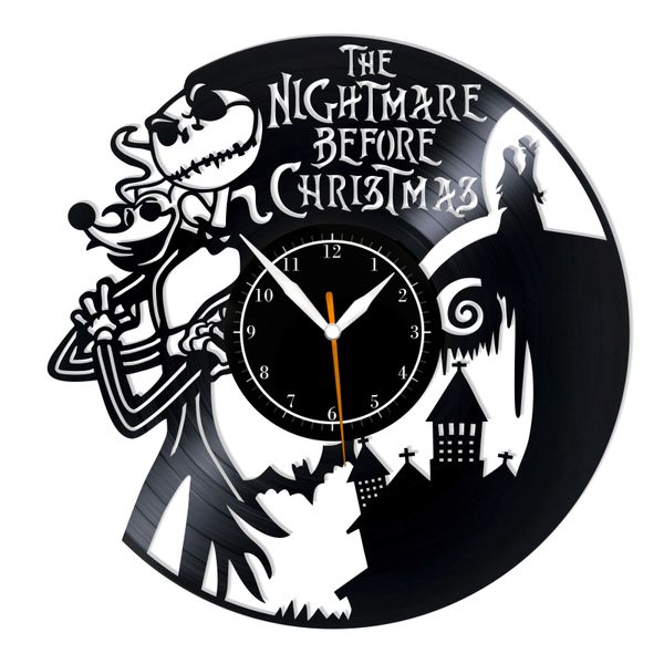 Wall Vinyl Record Clock Nightmare Before Christmas 12" Vinyl-Clock-Nightmare Before Christmas-3 photo