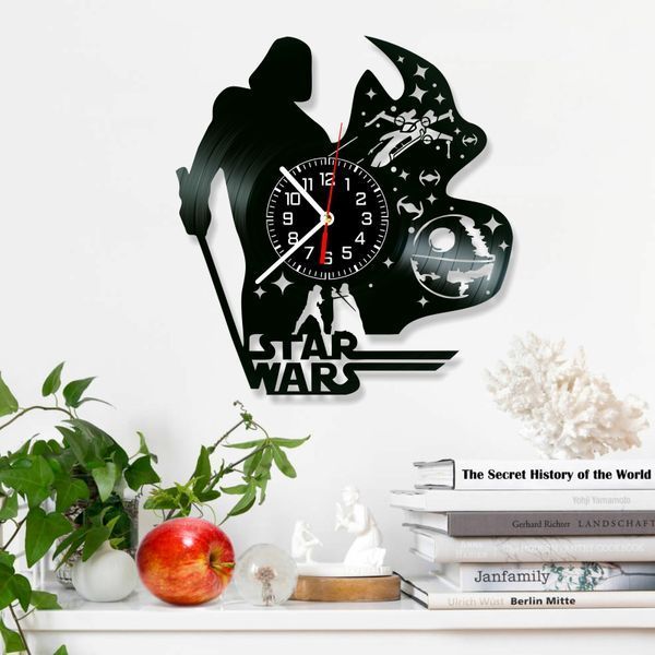 Wall Vinyl Record Clock Star Wars 12" 143-1-23 photo