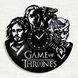 Настінний вініловий годинник Гра престолів, діаметр 30см Vinyl-Clock-M-Game of Thrones-18 фото