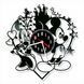 Настінний вініловий годинник Міккі і Мінні Маус, діаметр 30см Vinyl-Clock-C-Mickey and Minnie Mouse-6 фото 1
