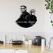 Настінний вініловий годинник Картковий будинок, діаметр 30см Vinyl-Clock-M-House of Cards-1 фото 2