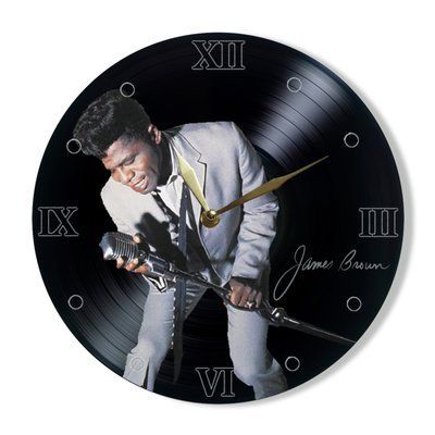 Wall Vinyl Record Clock James Brown 12" UF-Clock-James Brown-1 photo