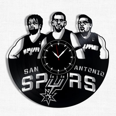 Wall Vinyl Record Clock San Antonio Spurs 12" Vinyl-Clock-San Antonio Spurs-1 photo