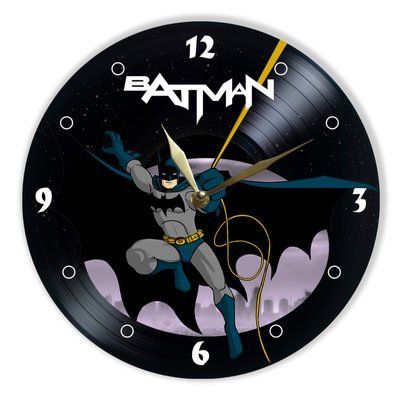 Настінний вініловий годинник Бетмен, діаметр 30см UF-Clock-Batman-2 фото