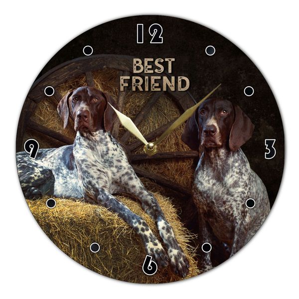 Wall Vinyl Record Clock German Pointer 12" UF-Clock-German Pointer-1 photo