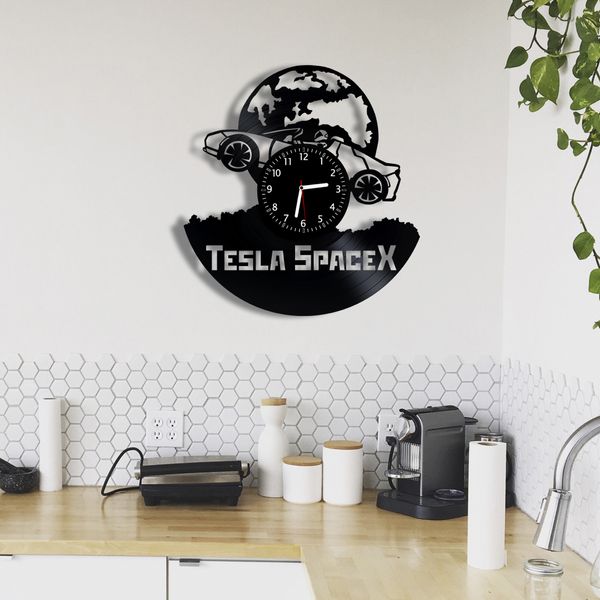 Wall Vinyl Record Clock Tesla 12" Vinyl-Clock-Tesla-1 photo