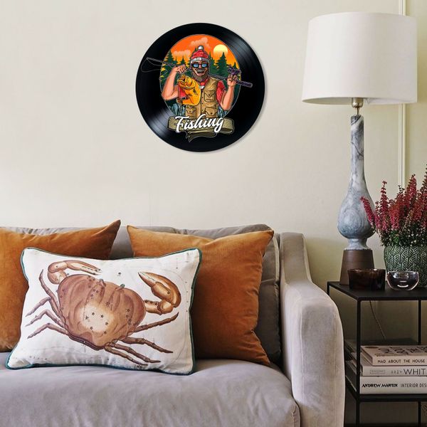 Vinyl Record Decor Fishing 12" UF-Decor-Fishing-2 photo