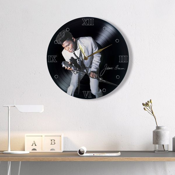 Wall Vinyl Record Clock James Brown 12" UF-Clock-James Brown-1 photo