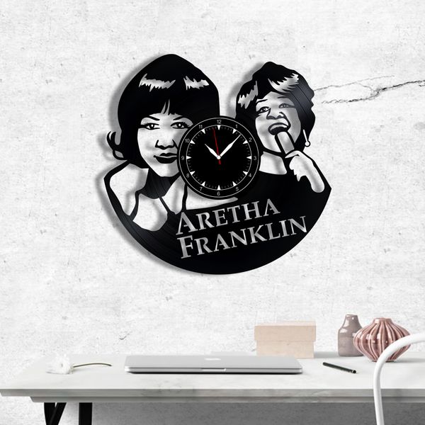 Wall Vinyl Record Clock Aretha Franklin 12" Vinyl-Clock-Aretha Franklin-1 photo