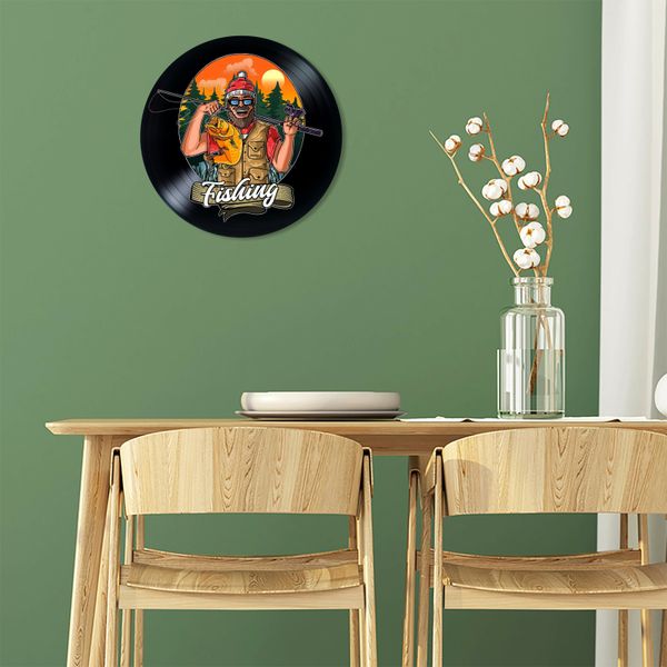 Vinyl Record Decor Fishing 12" UF-Decor-Fishing-2 photo