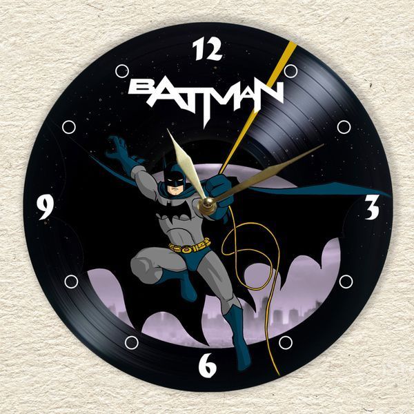 Настінний вініловий годинник Бетмен, діаметр 30см UF-Clock-Batman-2 фото
