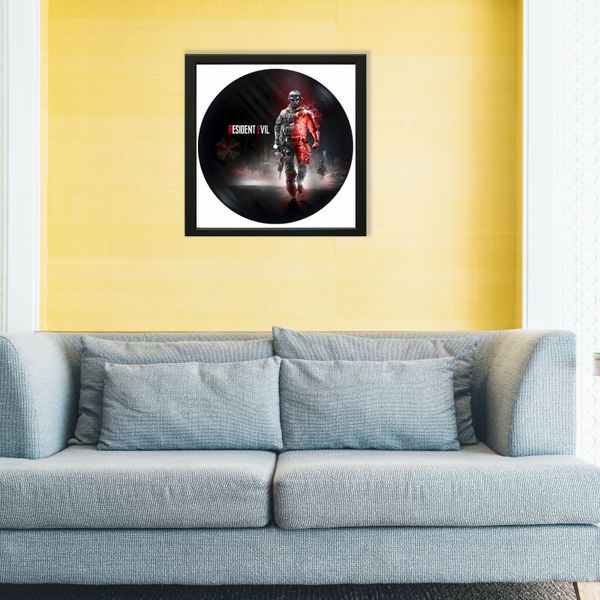 Vinyl Record Decor in a Wooden Frame Resident Evil 14" UF-Frame-Resident Evil-1 photo