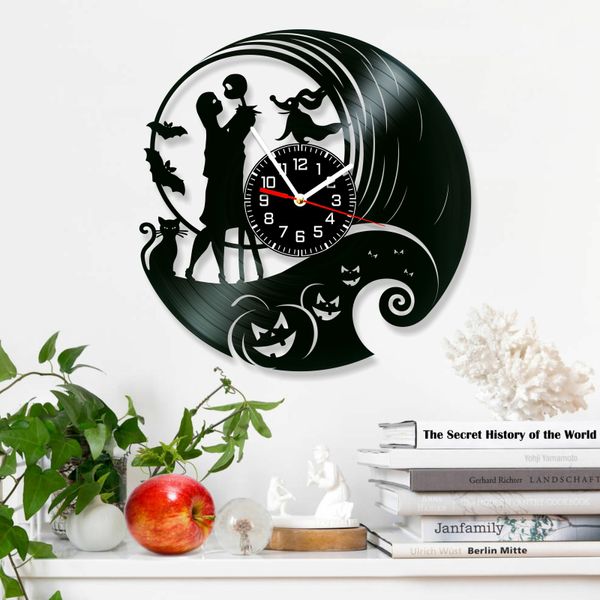 Wall Vinyl Record Clock Nightmare Before Christmas 12" Vinyl-Clock-Nightmare Before Christmas-4 photo