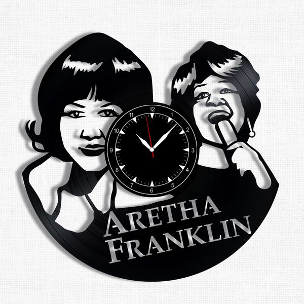 Wall Vinyl Record Clock Aretha Franklin 12" Vinyl-Clock-Aretha Franklin-1 photo