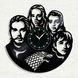 Настінний вініловий годинник Гра престолів, діаметр 30см Vinyl-Clock-M-Game of Thrones-18 фото