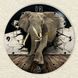 Wall Vinyl Record Clock Elephant 12" 77-2-1 photo 3