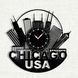 Wall Vinyl Record Clock Chicago 12" 23-1-1 photo 1