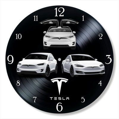 Настінний вініловий годинник Тесла, діаметр 30см UF-Clock-Tesla-1 фото