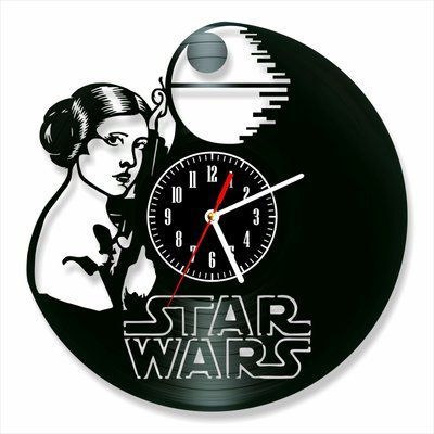 Wall Vinyl Record Clock Star Wars 12" 143-1-25 photo