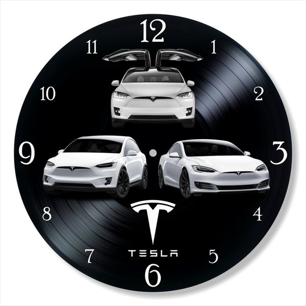 Wall Vinyl Record Clock Tesla 12" UF-Clock-Tesla-1 photo