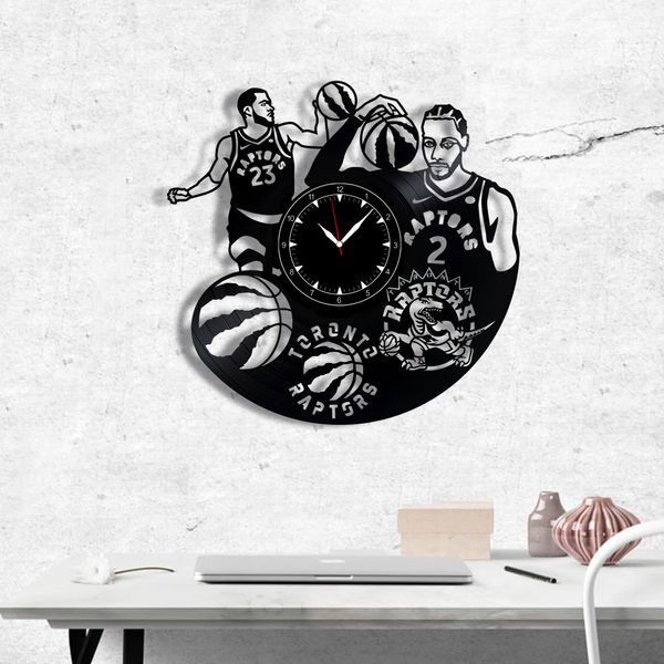 Wall Vinyl Record Clock Toronto Raptors 12" Vinyl-Clock-Toronto Raptors-1 photo