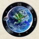 Wall Vinyl Record Clock Earth 12" UF-Clock-Earth-1 photo 3