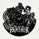 Настінний вініловий годинник Чорна Пантера, діаметр 30см Vinyl-Clock-M-Black Panther-2 фото