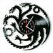 Настінний вініловий годинник Гра престолів, діаметр 30см Vinyl-Clock-M-Game of Thrones-18 фото