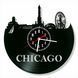 Wall Vinyl Record Clock Chicago 12" 23-1-2 photo