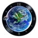 Wall Vinyl Record Clock Earth 12" UF-Clock-Earth-1 photo 1