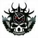 Настінний вініловий годинник Scull, діаметр 30см Vinyl-Clock-Scull-1 фото 1