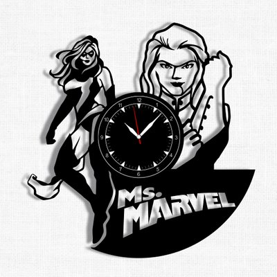 Wall Vinyl Record Clock Ms. Marvel 12" Vinyl-Clock-Ms. Marvel-1 photo