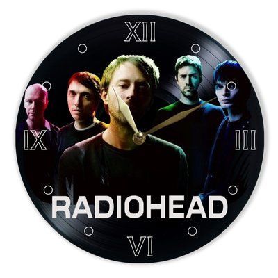 Wall Vinyl Record Clock Radiohead 12" UF-Clock-Radiohead-1 photo