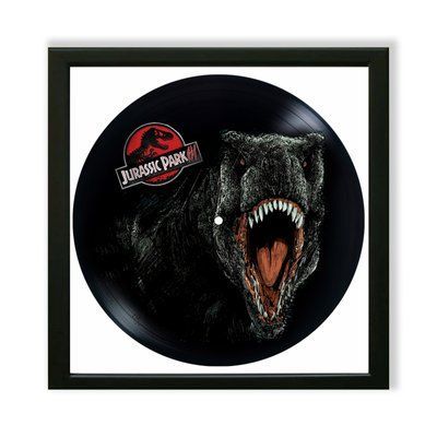Vinyl Record Decor in a Wooden Frame Jurassic Park 14" 746-4-1 photo
