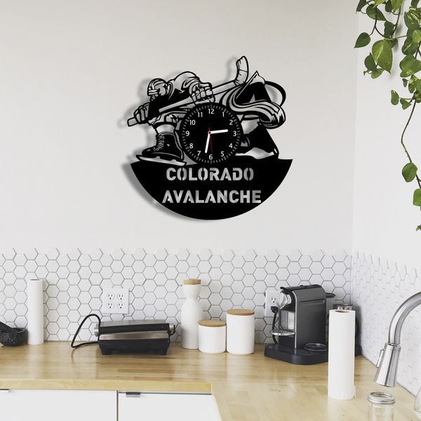 Wall Vinyl Record Clock Colorado Avalanche 12" Vinyl-Clock-Colorado Avalanche-1 photo