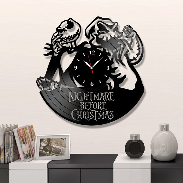 Wall Vinyl Record Clock Nightmare Before Christmas 12" Vinyl-Clock-Nightmare Before Christmas-6 photo