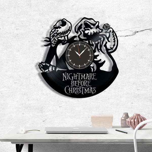 Wall Vinyl Record Clock Nightmare Before Christmas 12" Vinyl-Clock-Nightmare Before Christmas-6 photo