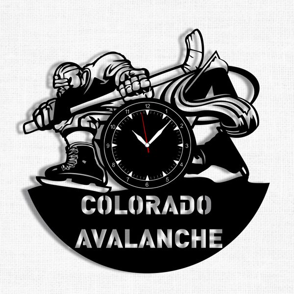 Wall Vinyl Record Clock Colorado Avalanche 12" Vinyl-Clock-Colorado Avalanche-1 photo