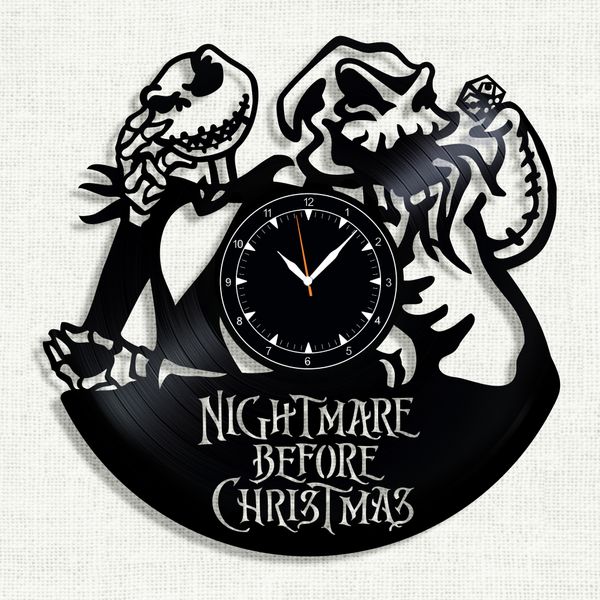 Wall Vinyl Record Clock Nightmare Before Christmas 12" Vinyl-Clock-Nightmare Before Christmas-6 photo