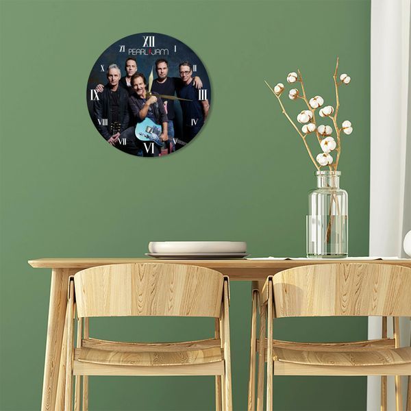 Настінний вініловий годинник Pearl Jam, діаметр 30см UF-Clock-Pearl Jam-2 фото