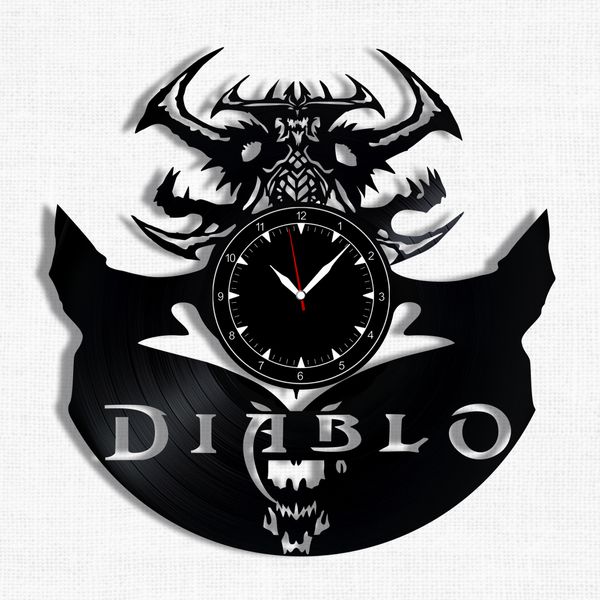 Wall Vinyl Record Clock Diablo 12" Vinyl-Clock-Diablo-2 photo