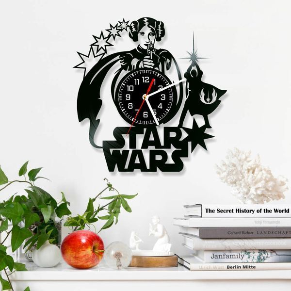 Wall Vinyl Record Clock Star Wars 12" 143-1-26 photo